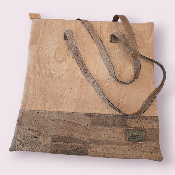 Montado Cork Tote Bag  Natural Tan - Picture 1 of 3